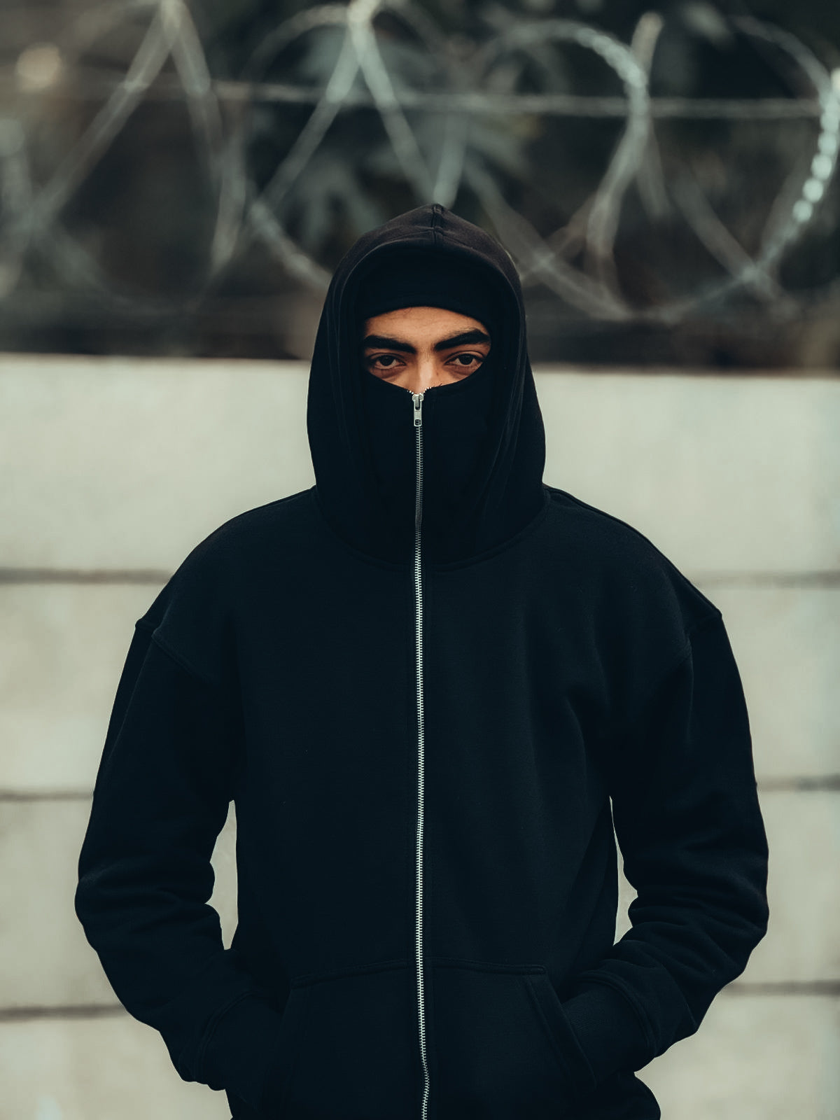 Heavyweight 400 GSM Fleece Balaclava Hoodie